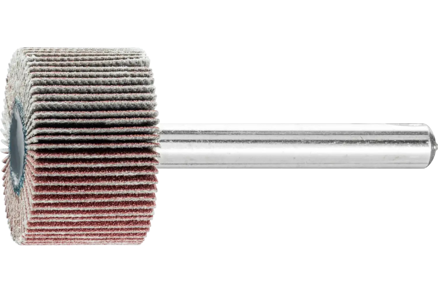 Picture of Pferd Mounted Flap Wheel, 1" X 5/8, 180 Grit, 1/4" Shank, Aluminum Oxide